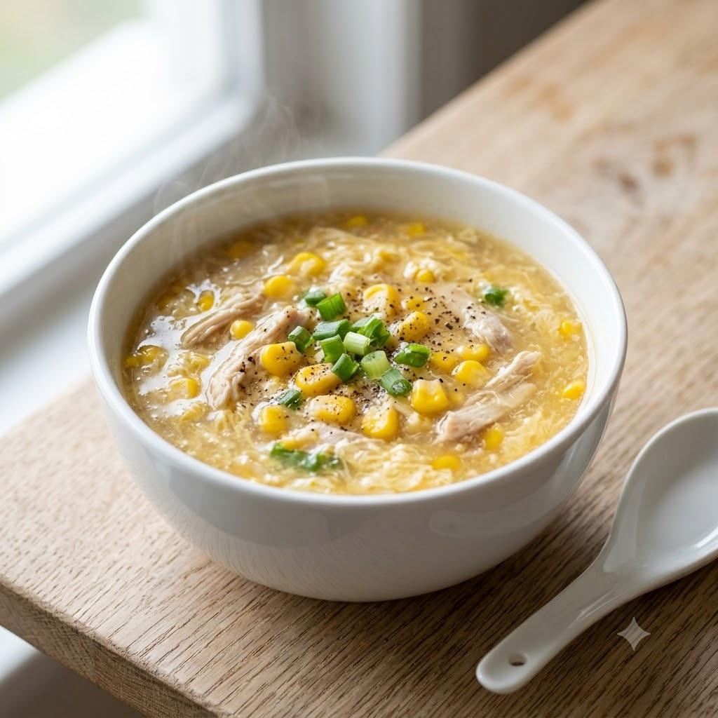 Sweet Corn Chicken Soup